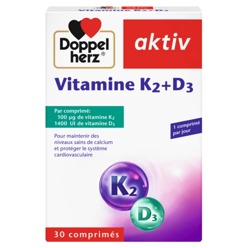 Doppelherz aktiv Vitamine K2+D3 front view