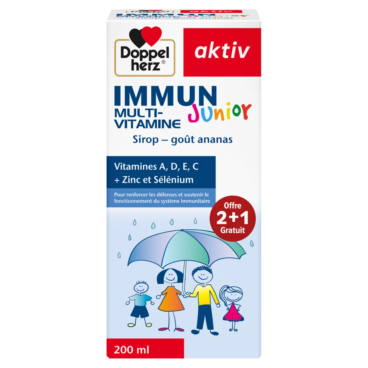 Doppelherz aktiv IMMUN Junior 2+1 Vue de face