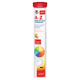 Doppelherz aktiv A-Z comprimés effervescents Vue de face