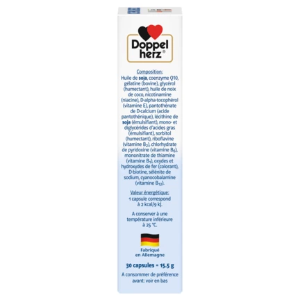 Doppelherz system COENZYME Q10  Vue côté droit