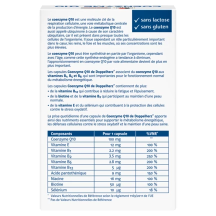 Doppelherz system COENZYME Q10  Vue arrière